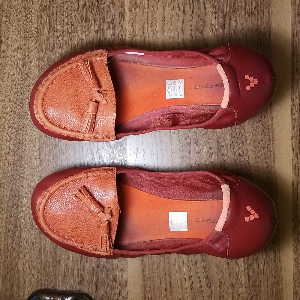 Vivobarefoot - Eur 41 - Red Oxford Loafers